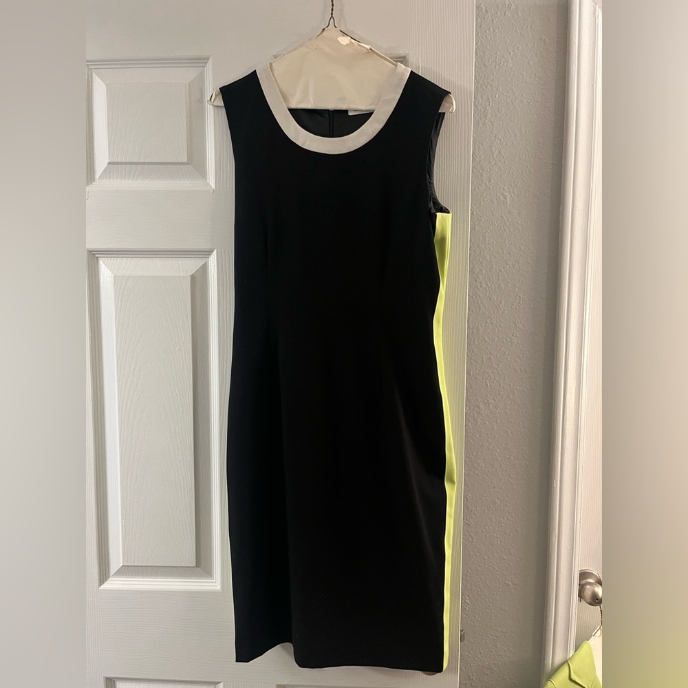 black/green dress